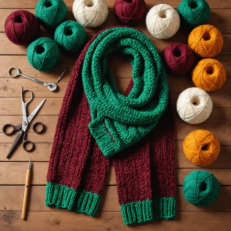 Вязание как искусство и способ самовыражения: откройте для себя шарф крючком схема